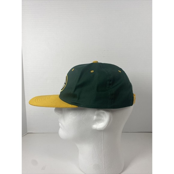 Vintage NFL Green Bay Packers Strapback Hat Green Baseball Cap‎ Game Day - Picture 4 of 8